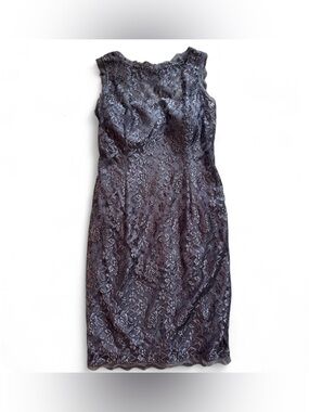 simply liliana lace dress Simply Liliana Cream/Black Lace Dress Size 10